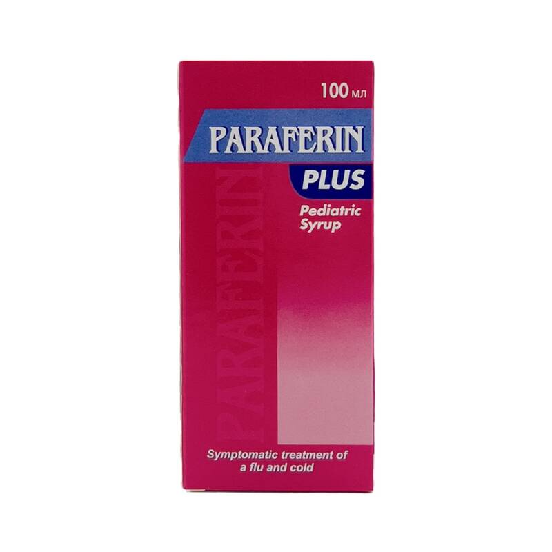 Paraferin Plus 100ml şərbət — parasetamol antihistamin uşaq böyük qrip soyuqdəymə